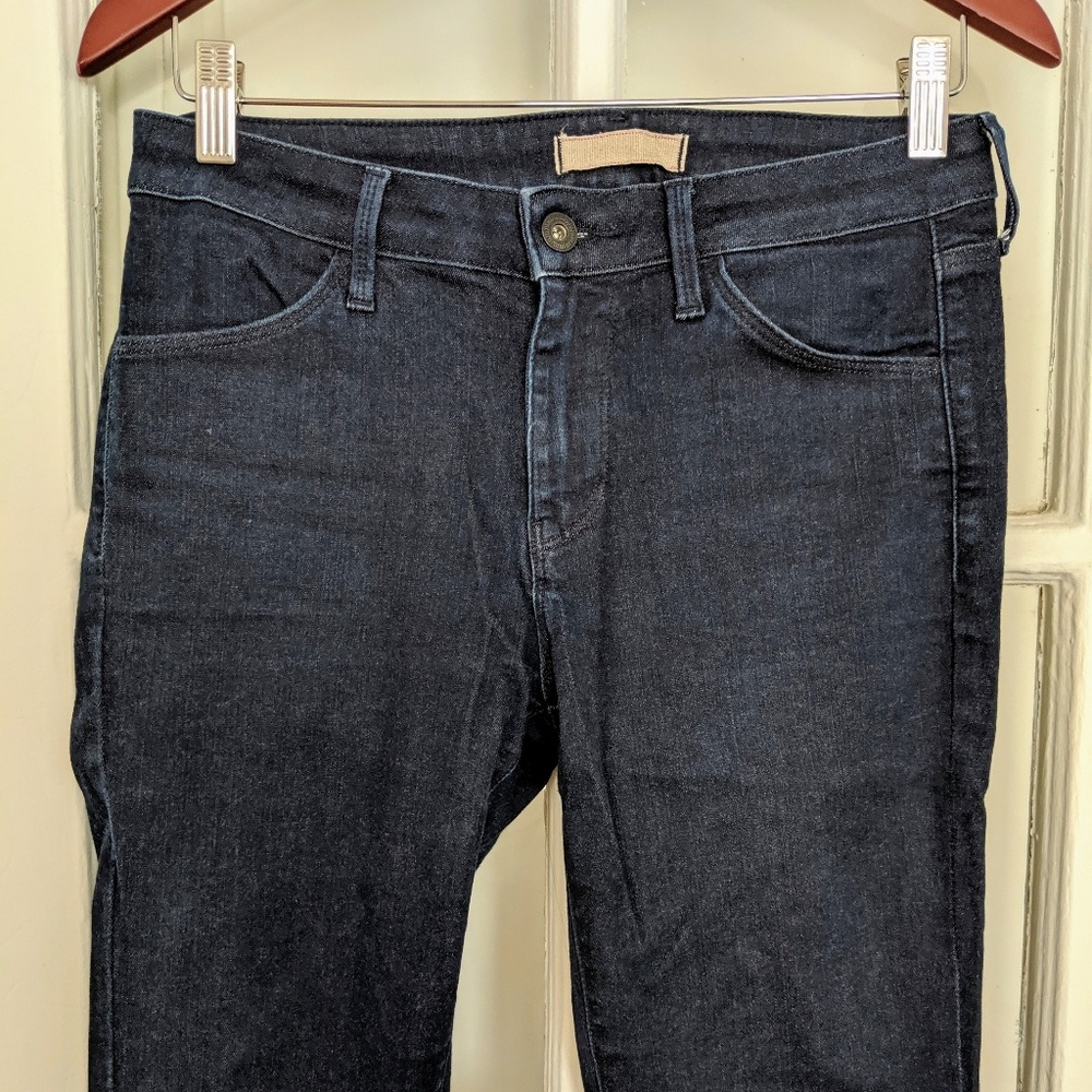 UNIQLO dark blue stretch denim jeans/pants, 26x33